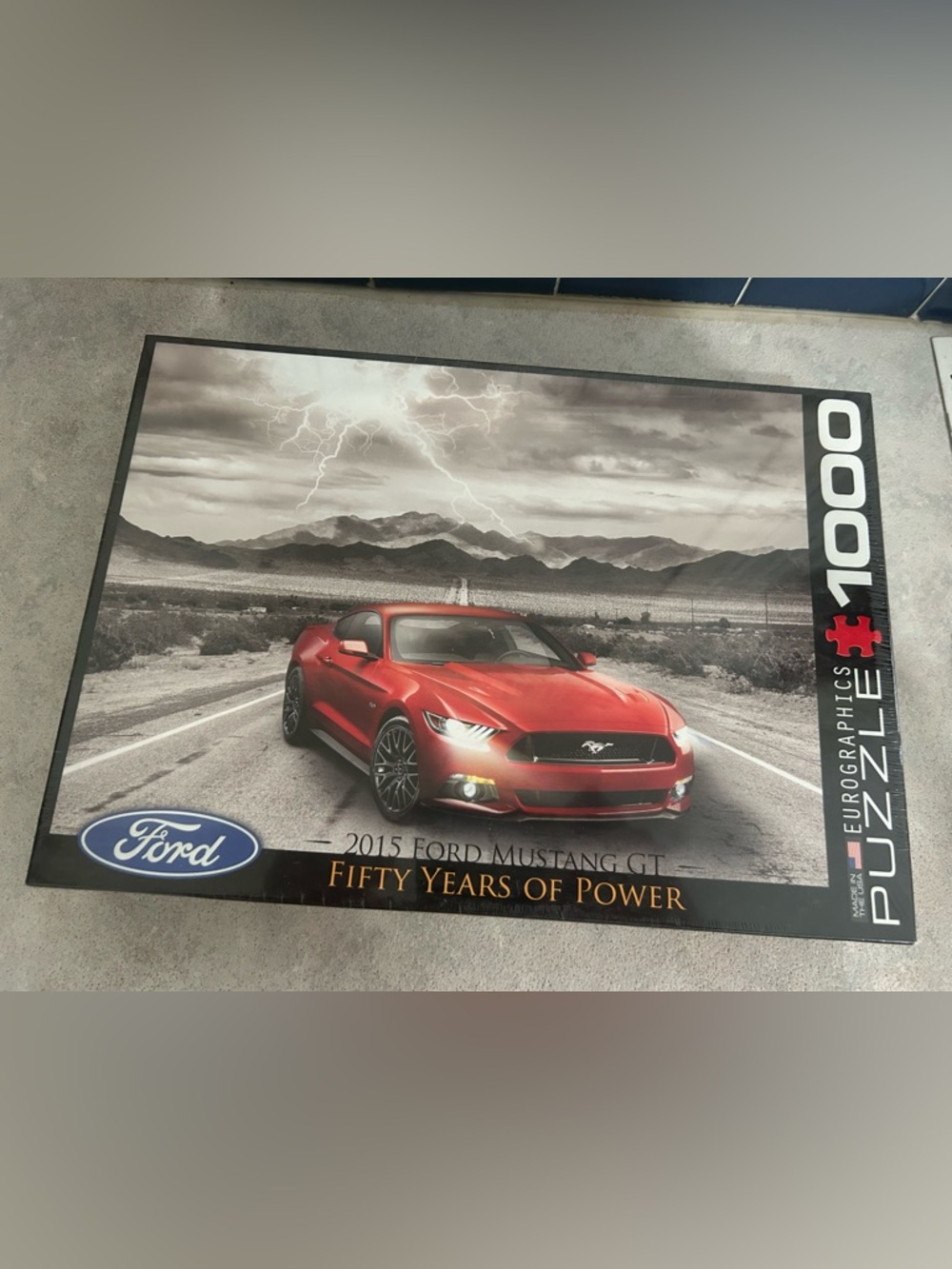 Ford Red Mustang GT Puzzle - Fifty Years of Power